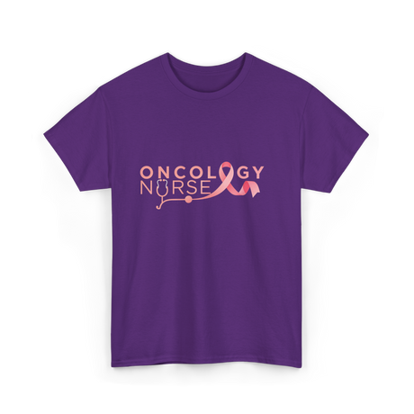 Oncology Nurse Cancer Awareness Nurse T-Shirt - Purple