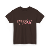 Oncology Nurse Cancer Awareness Nurse T-Shirt - Dark Chocolate