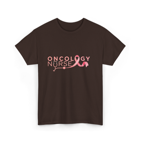 Oncology Nurse Cancer Awareness Nurse T-Shirt - Dark Chocolate