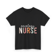 Oncology Nurse Nursing School Leopard Print T-Shirt - Black