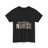 Oncology Nurse Nursing School Leopard Print T-Shirt - Black