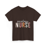 Oncology Nurse Nursing School Leopard Print T-Shirt - Dark Chocolate