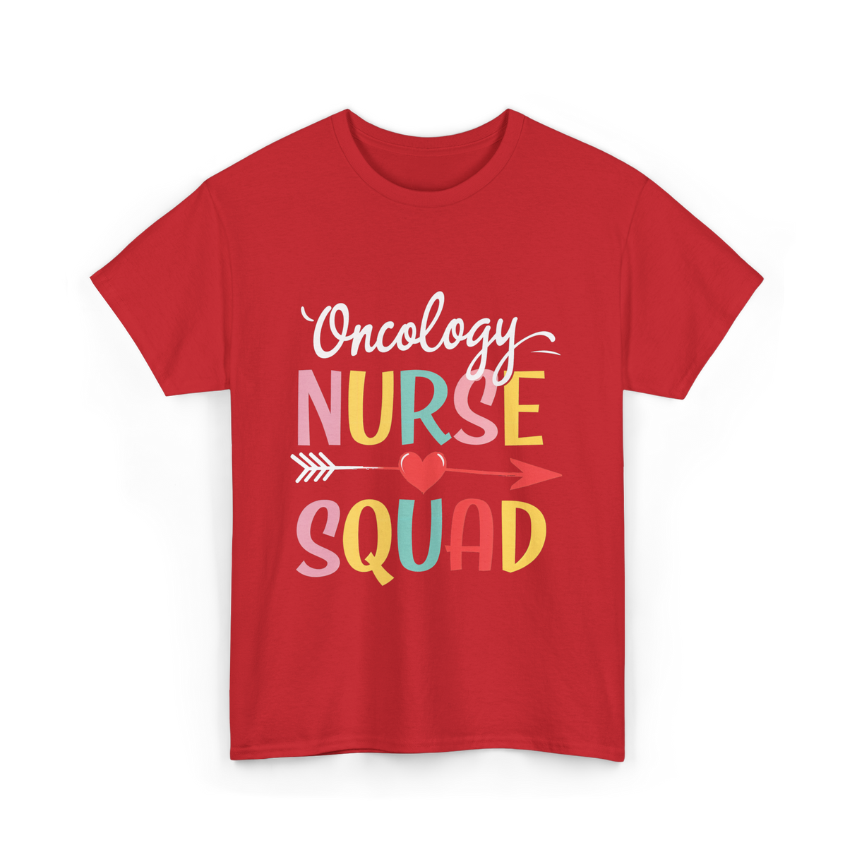 Oncology Nurse Squad Nurse T-Shirt - Red