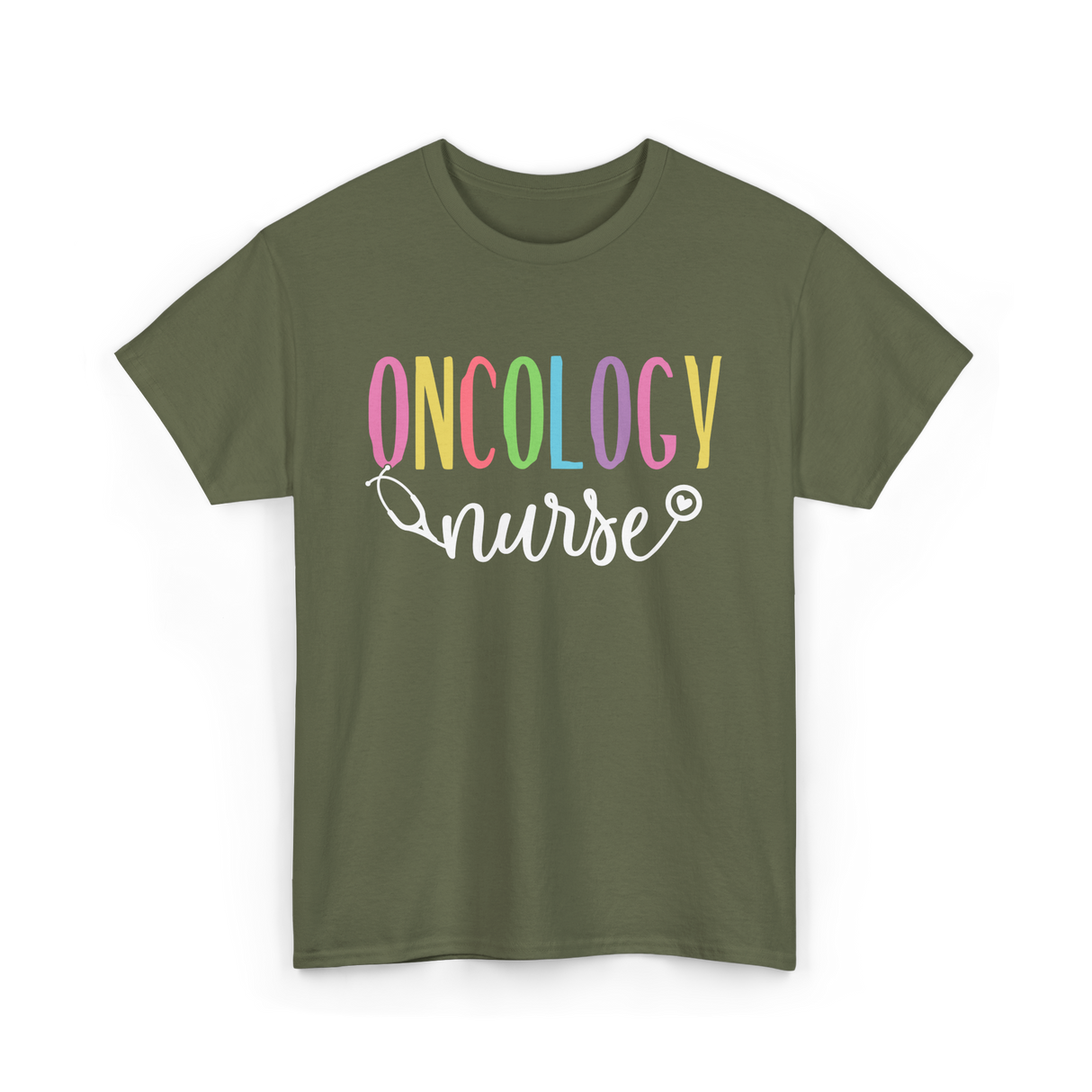 Oncology Nurse T-Shirt - Military Green