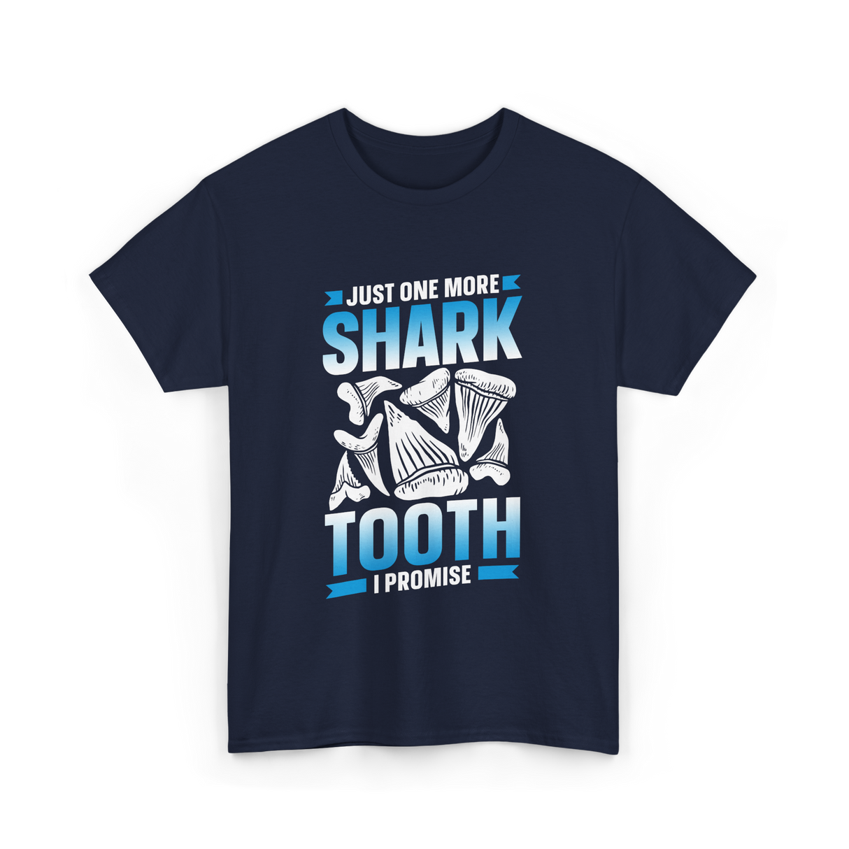 One More Shark Tooth Sharks T-Shirt - Navy