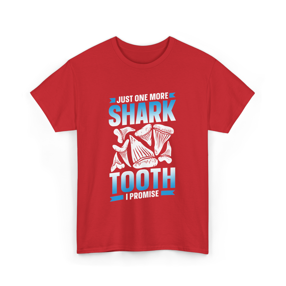 One More Shark Tooth Sharks T-Shirt - Red