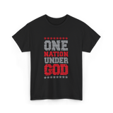 One Nation Under God Patriotic T-Shirt - Black