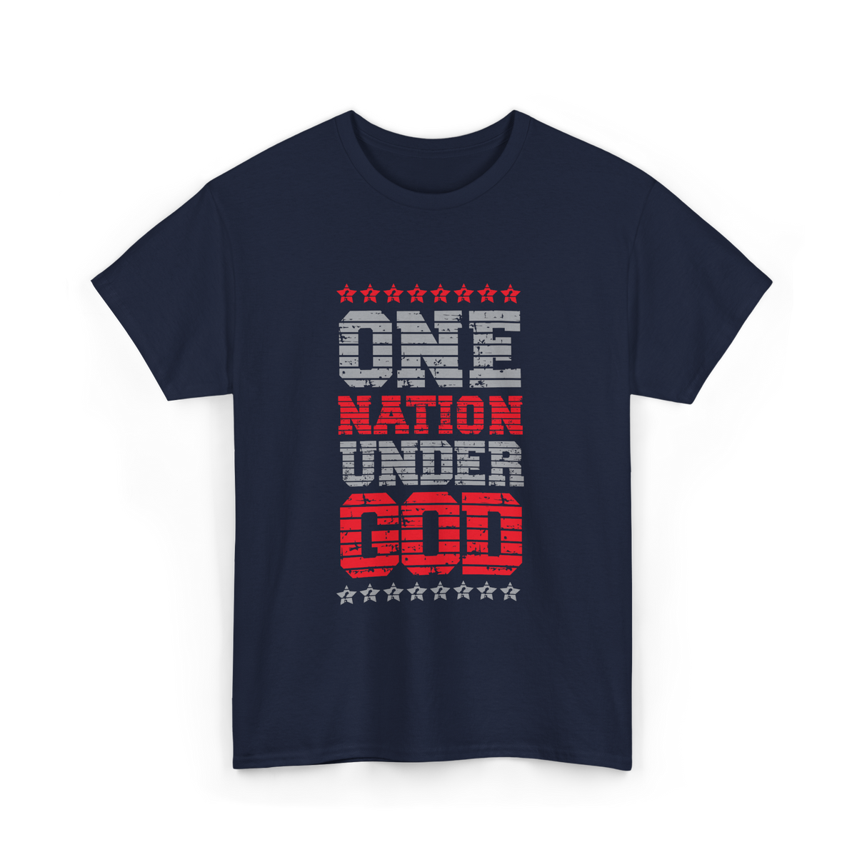 One Nation Under God Patriotic T-Shirt - Navy