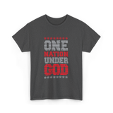 One Nation Under God Patriotic T-Shirt - Dark Heather