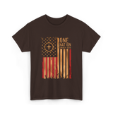 One Nation Under God Patriotism T-Shirt - Dark Chocolate