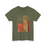 One Nation Under God Patriotism T-Shirt - Military Green