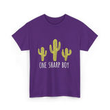 One Sharp Boy Cactus Cacti T-Shirt - Purple