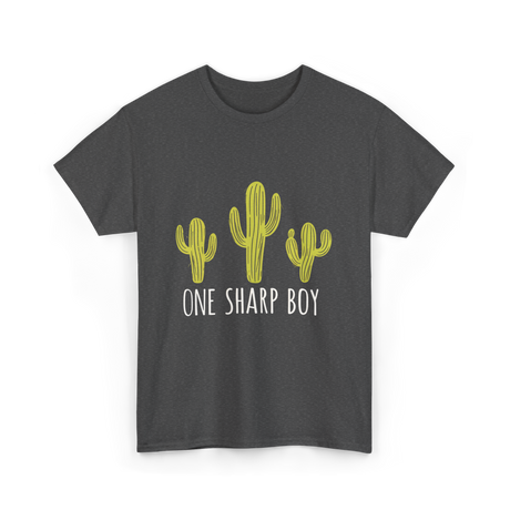 One Sharp Boy Cactus Cacti T-Shirt - Dark Heather