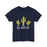 One Sharp Boy Cactus Cacti T-Shirt - Navy