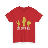 One Sharp Boy Cactus Cacti T-Shirt - Red