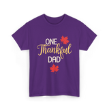 One Thankful Dad Thanksgiving T-Shirt - Purple