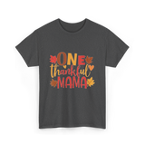 One Thankful Mama Thanksgiving Mother T-Shirt - Dark Heather