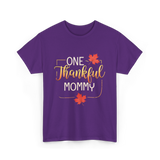 One Thankful Mommy Thanksgiving T-Shirt - Purple