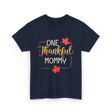 One Thankful Mommy Thanksgiving T-Shirt - Navy