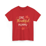 One Thankful Mommy Thanksgiving T-Shirt - Red