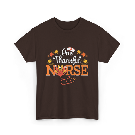 One Thankful Nurse T-Shirt - Dark Chocolate