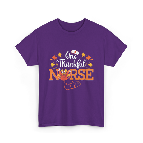 One Thankful Nurse T-Shirt - Purple