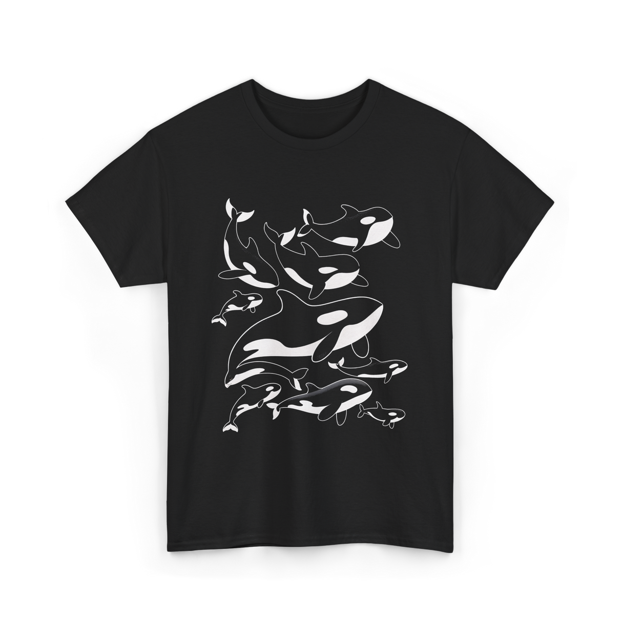 Orca Killer Whale Ocean Animal T-Shirt - Black