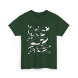 Orca Killer Whale Ocean Animal T-Shirt - Forest Green