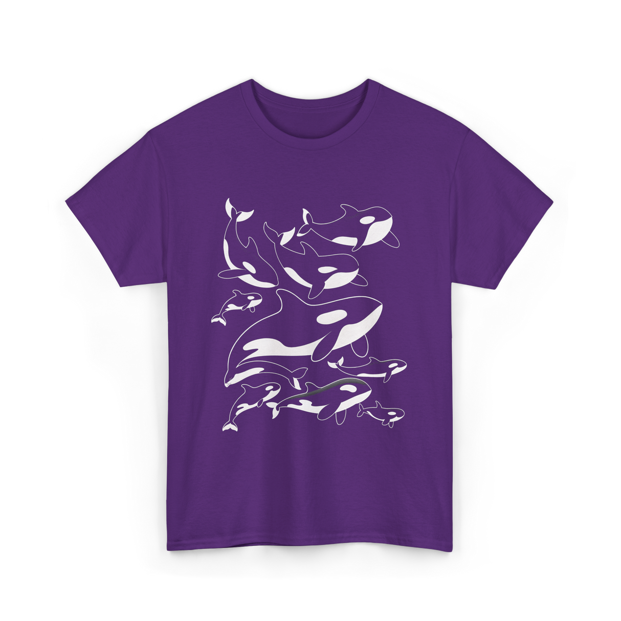 Orca Killer Whale Ocean Animal T-Shirt - Purple