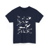 Orca Killer Whale Ocean Animal T-Shirt - Navy