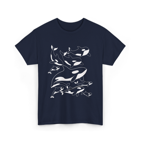 Orca Killer Whale Ocean Animal T-Shirt - Navy