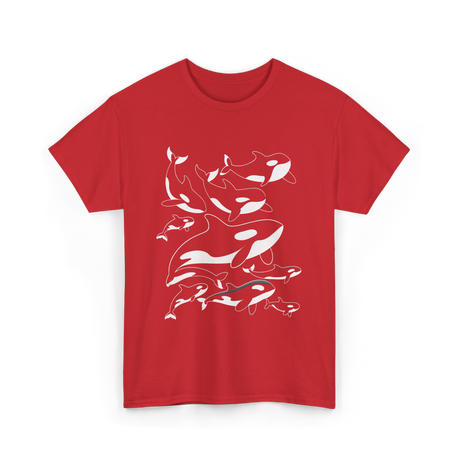 Orca Killer Whale Ocean Animal T-Shirt - Red