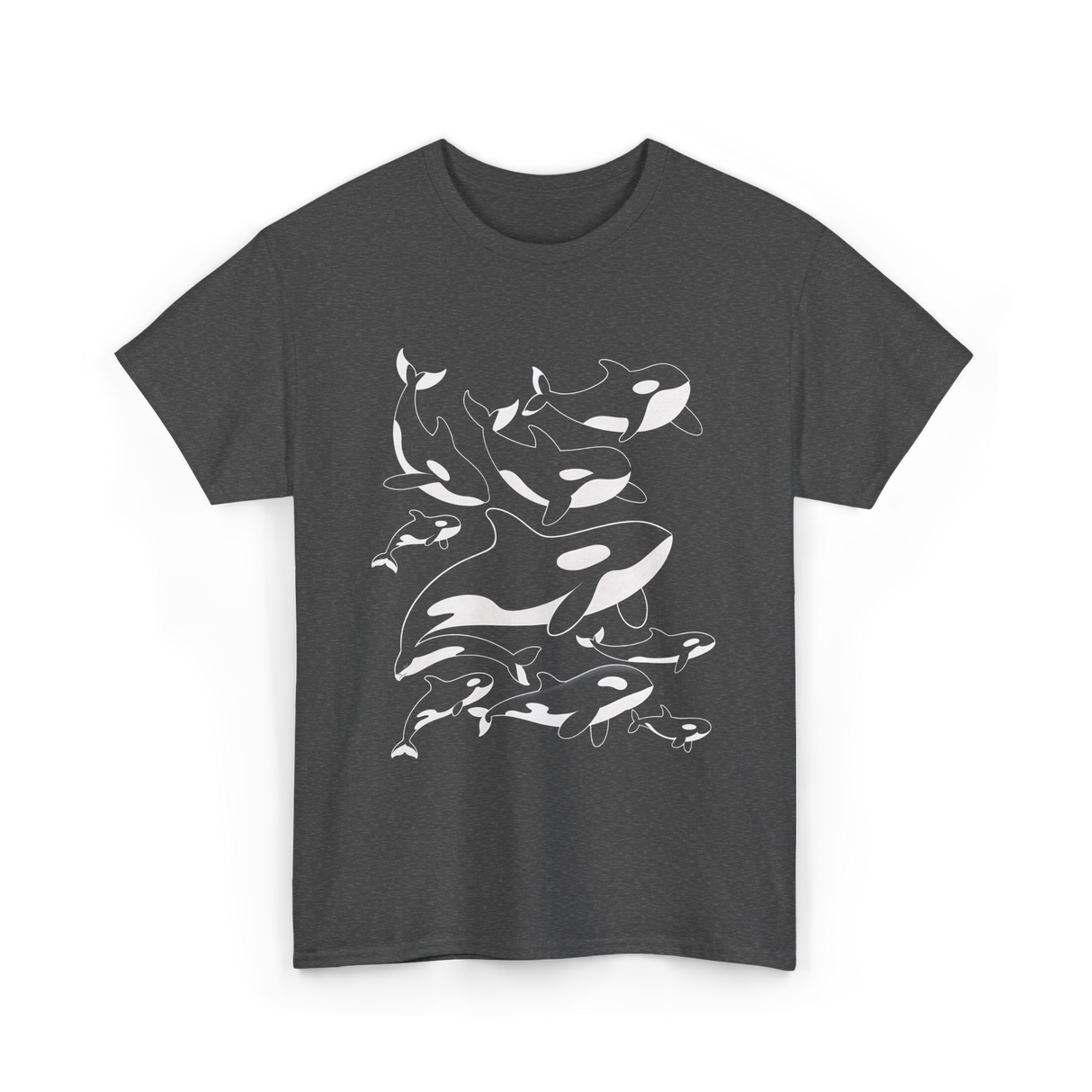 Orca Killer Whale Ocean Animal T-Shirt - Dark Heather