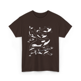 Orca Killer Whale Ocean Animal T-Shirt - Dark Chocolate