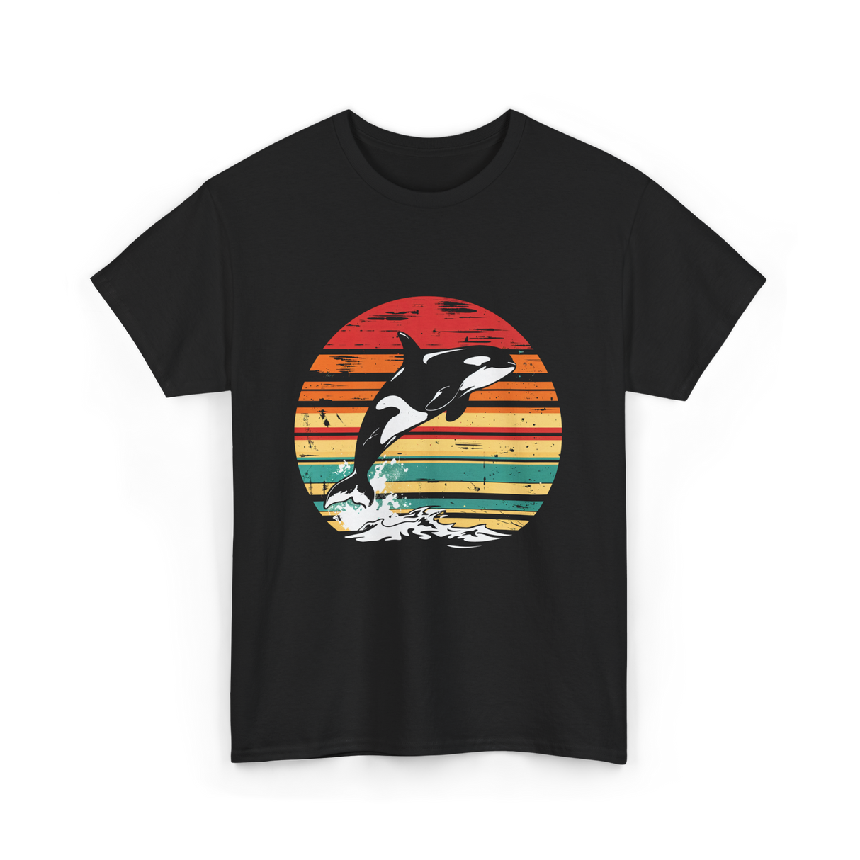 Orca Killer Whale Wildlife T-Shirt - Black