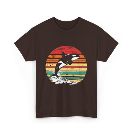 Orca Killer Whale Wildlife T-Shirt - Dark Chocolate