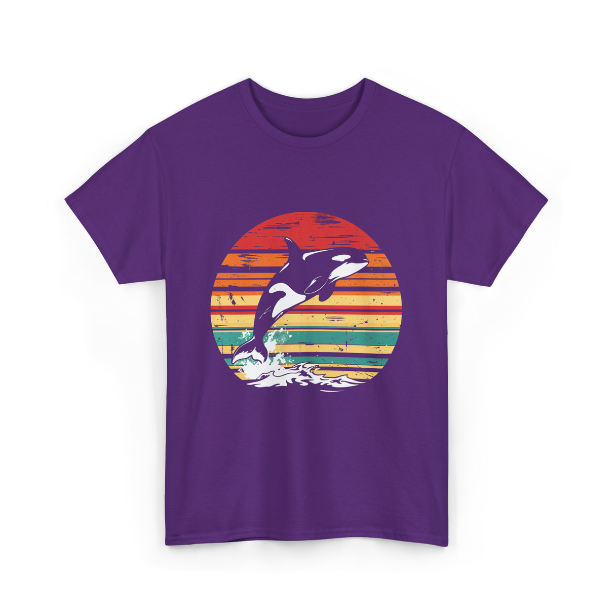 Orca Killer Whale Wildlife T-Shirt - Purple