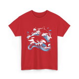 Orca Orca T-Shirt - Red