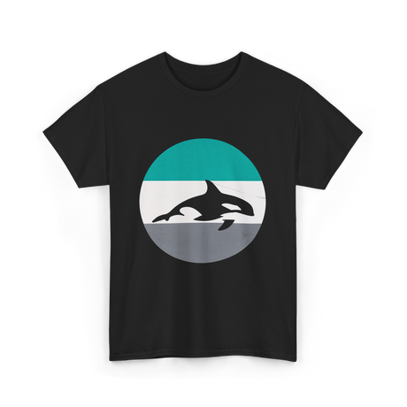 Orca Retro Design Orcas T-Shirt - Black