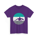 Orca Retro Design Orcas T-Shirt - Purple