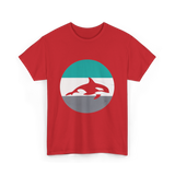 Orca Retro Design Orcas T-Shirt - Red