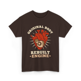 Original Body Rebuilt Engine Heart T-Shirt - Dark Chocolate