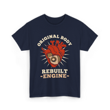 Original Body Rebuilt Engine Heart T-Shirt - Navy