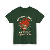 Original Body Rebuilt Engine Heart T-Shirt - Forest Green