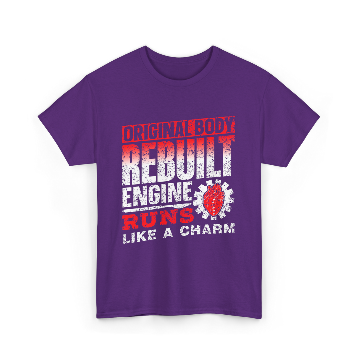 Original Body Rebuilt Engine T-Shirt - Purple