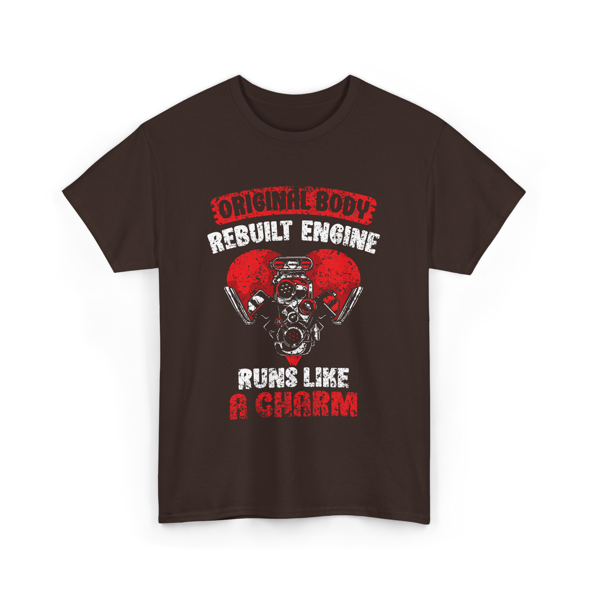 Original Body Rebuilt Engine T-Shirt - Dark Chocolate