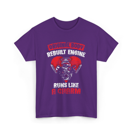 Original Body Rebuilt Engine T-Shirt - Purple