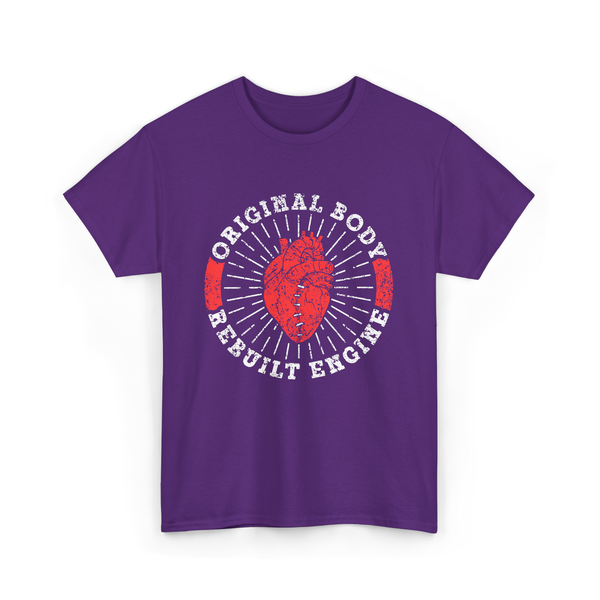 Original Body Rebuilt Engine T-Shirt - Purple