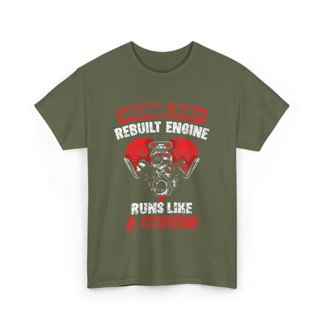 Original Body Rebuilt Engine T-Shirt - Military Green