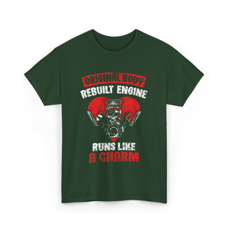 Original Body Rebuilt Engine T-Shirt - Forest Green